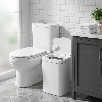 12/14/16L Non-Contact Smart Sensor Trash Can Automatic Touchless Waste Bin Eco-Friendly Electronic Bathroom Kitchen Green Household Ho