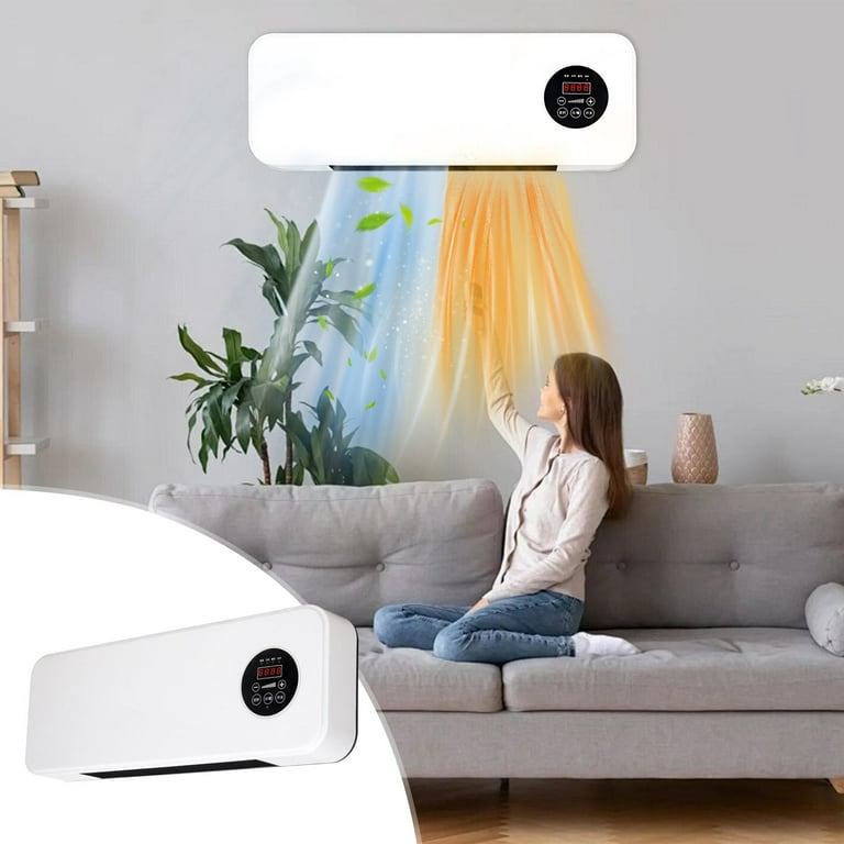 Mini Wall Mounted Air Conditioner,2-in-1 Portable AC Unit with Cooling & Heating,Ductless Split System with Remote